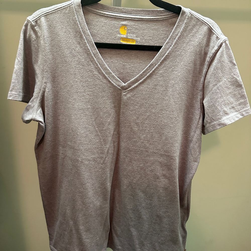 Carhartt Purple Fitted Short Sleeve T-Shirt